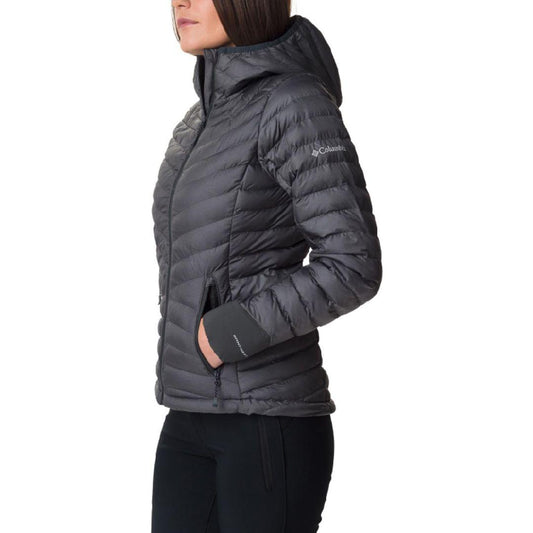 Columbia Women Grey Windgates Hooded Jacket