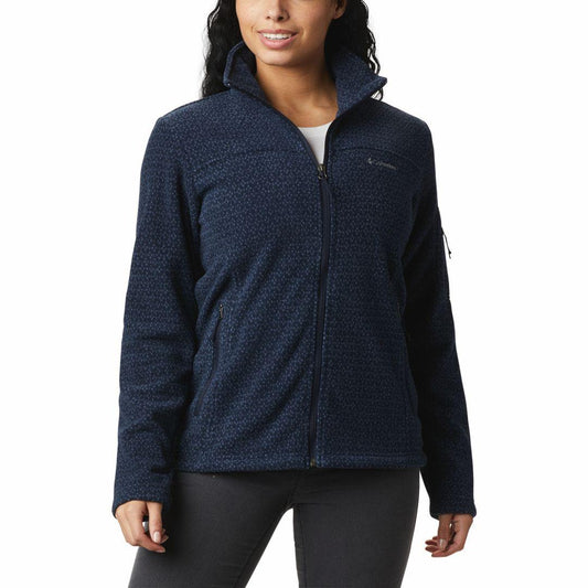 Columbia Women Blue Fast Trek Printed Jkt