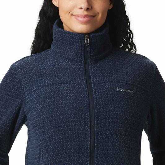 Columbia Women Blue Fast Trek Printed Jkt