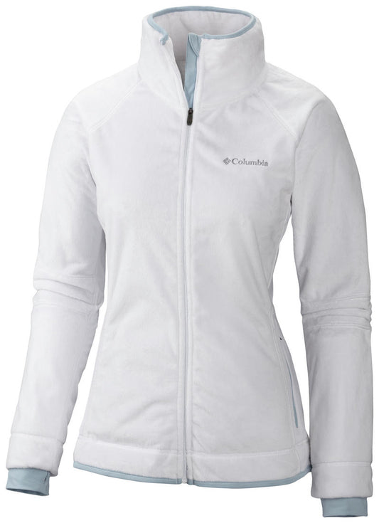 Columbia Women White Omni-Wick Pearl Plush II Fleece Jacket
