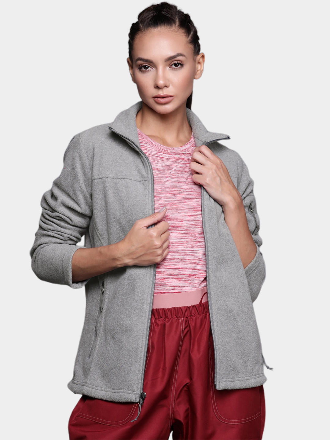 Columbia Women Grey Fast Trek II Jacket