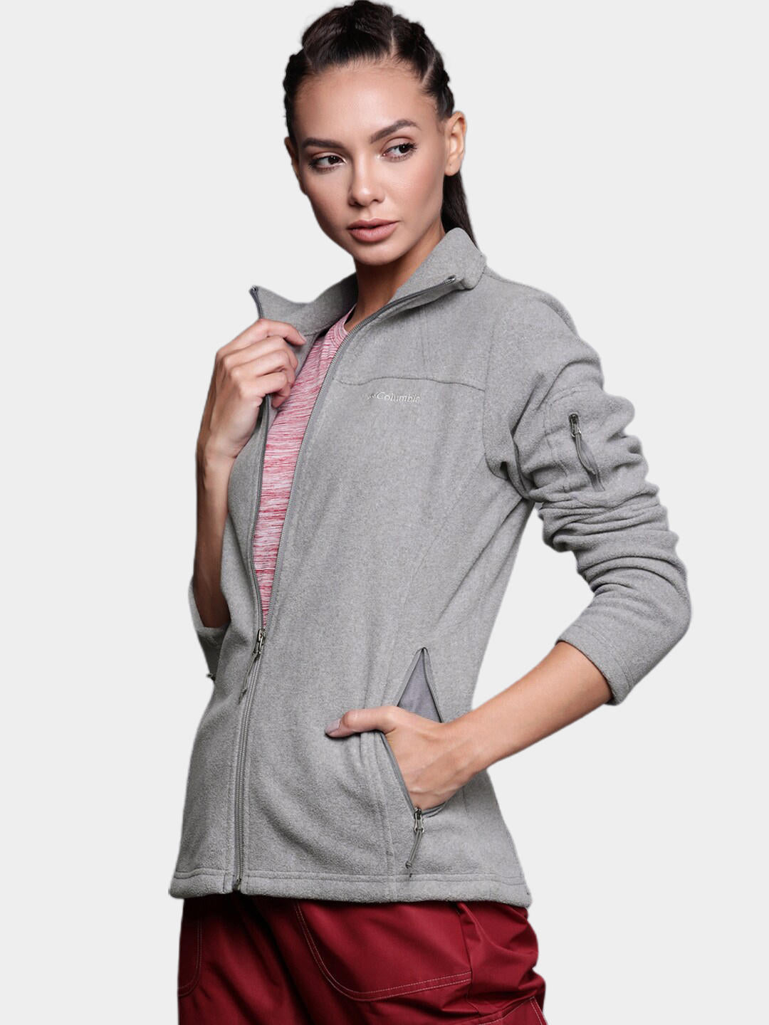 Columbia Women Grey Fast Trek II Jacket