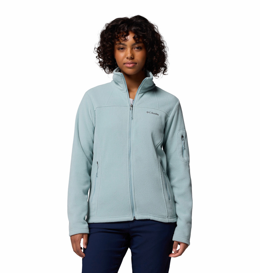 Columbia Women Blue Fast Trek II Fleece Jacket (Plus Size)