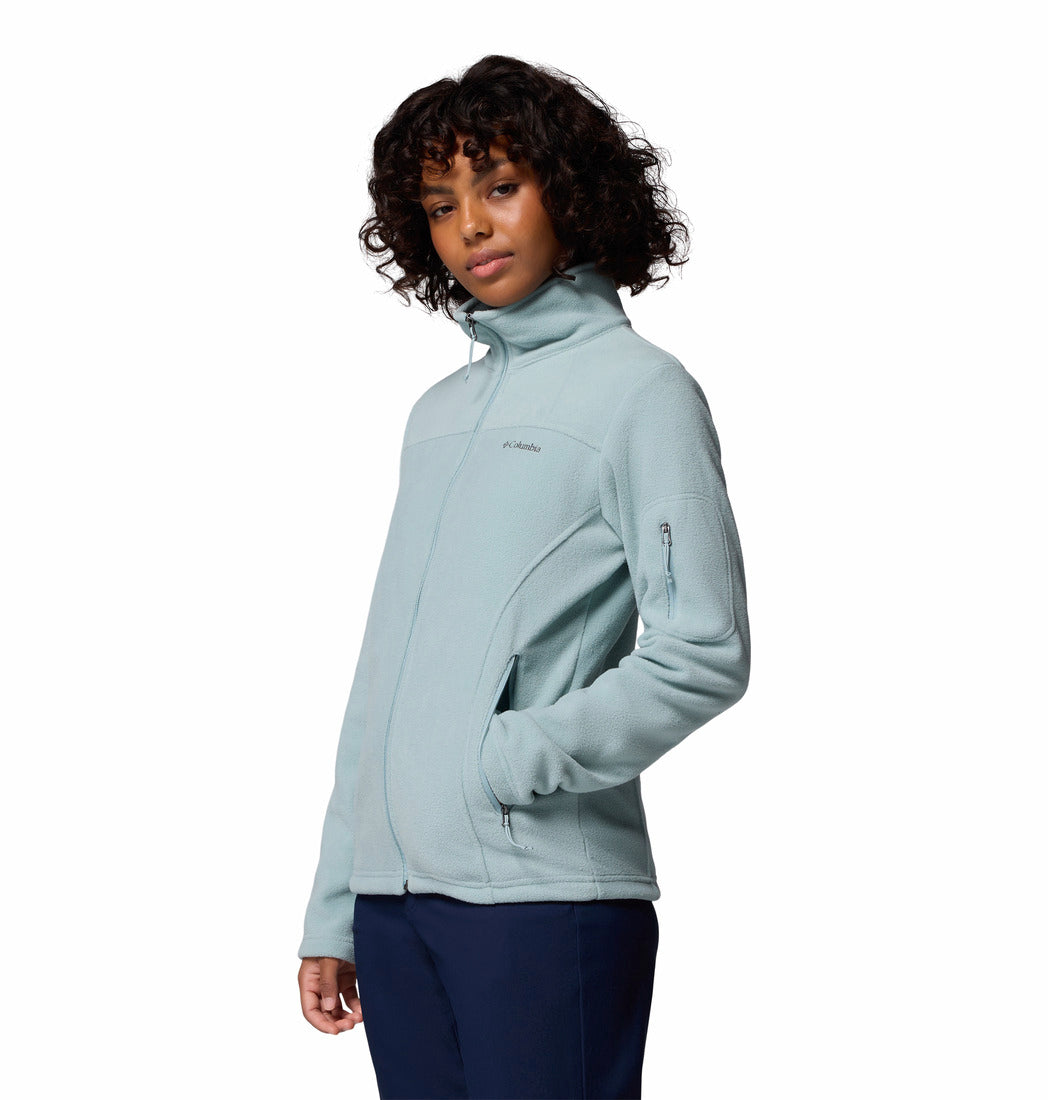 Columbia Women Blue Fast Trek II Fleece Jacket (Plus Size)