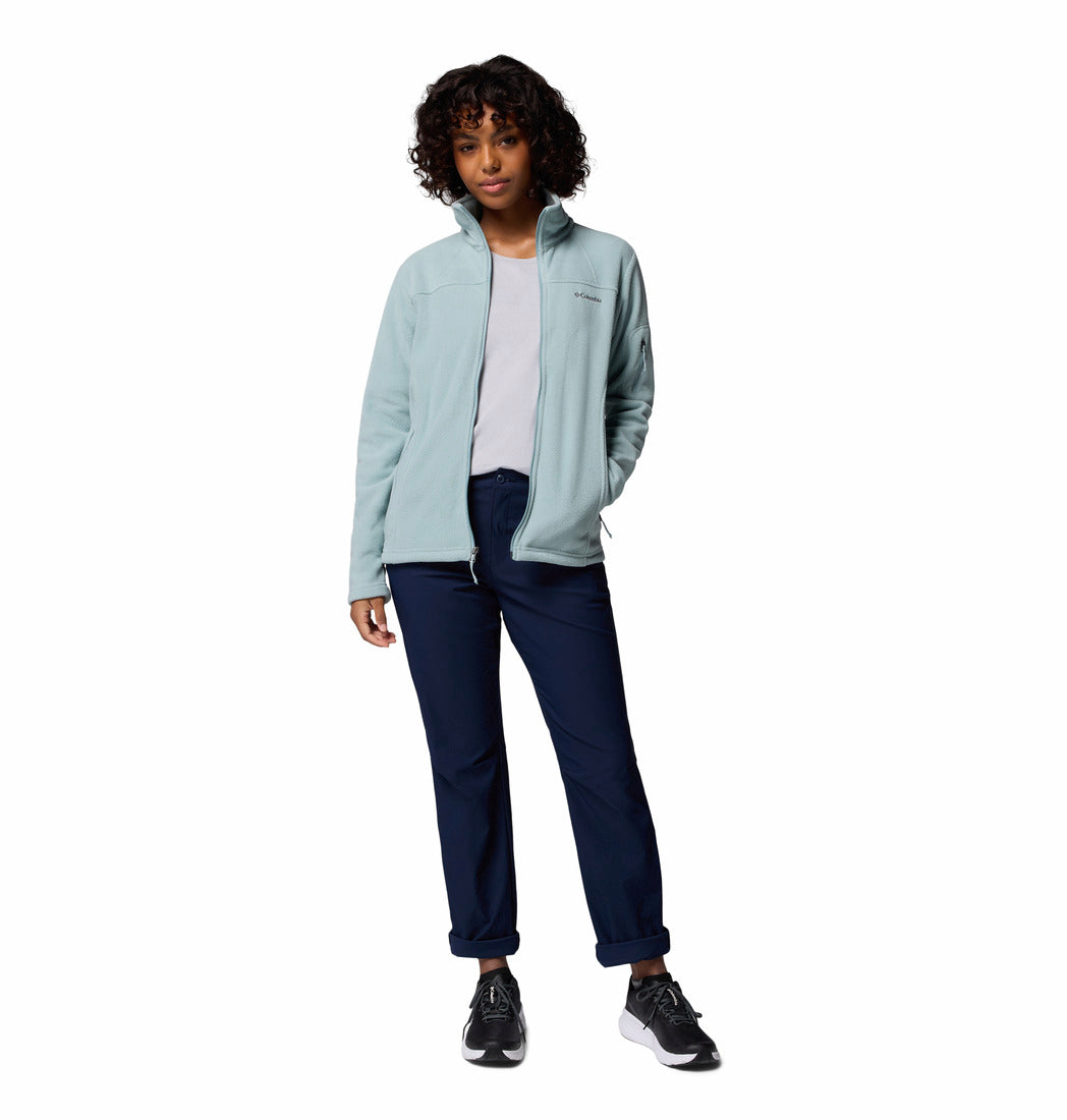 Columbia Women Blue Fast Trek II Fleece Jacket (Plus Size)