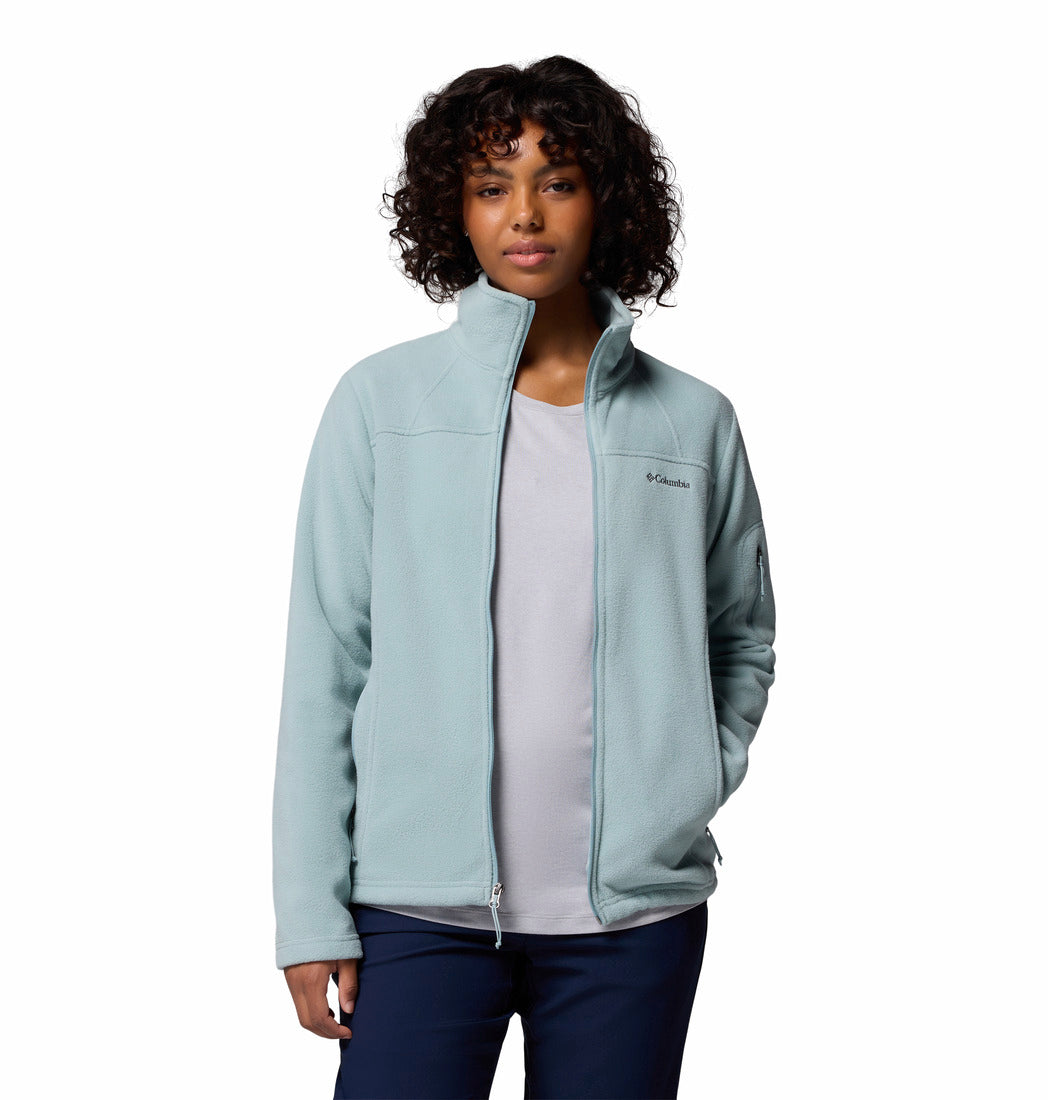 Columbia Women Blue Fast Trek II Fleece Jacket (Plus Size)