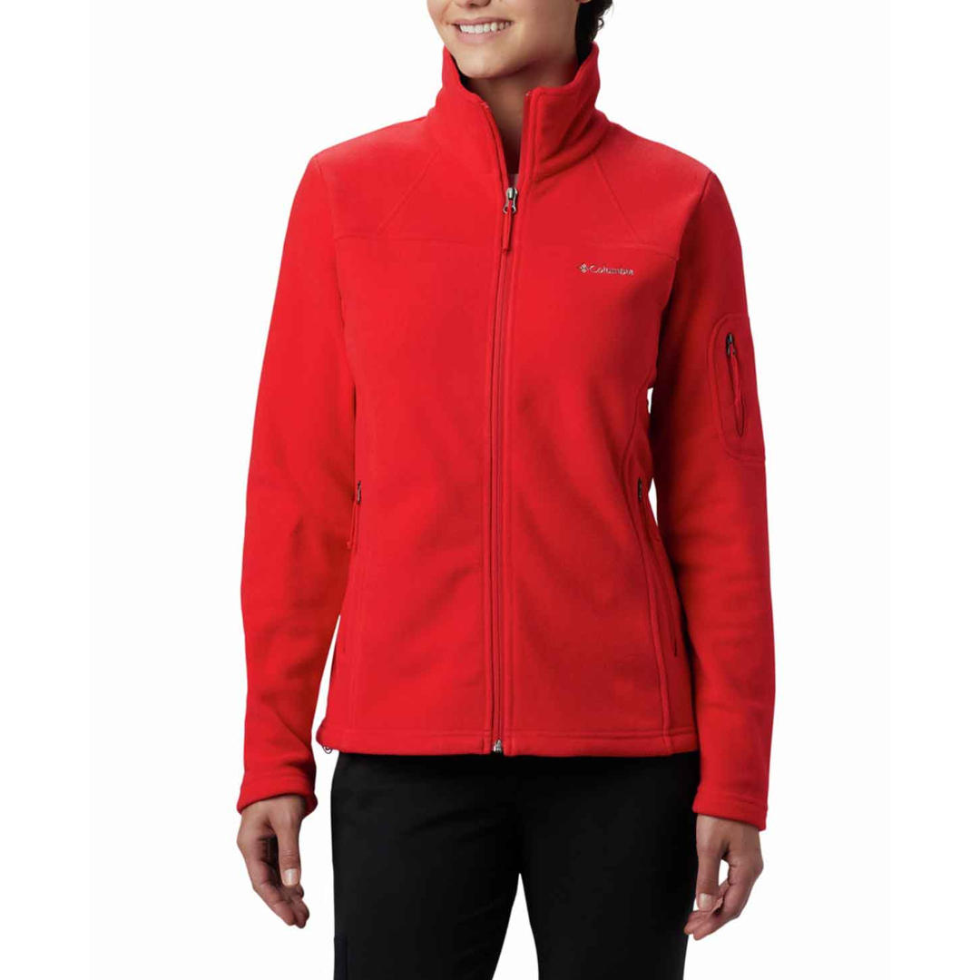 Columbia Women Red Fast Trek II Jacket