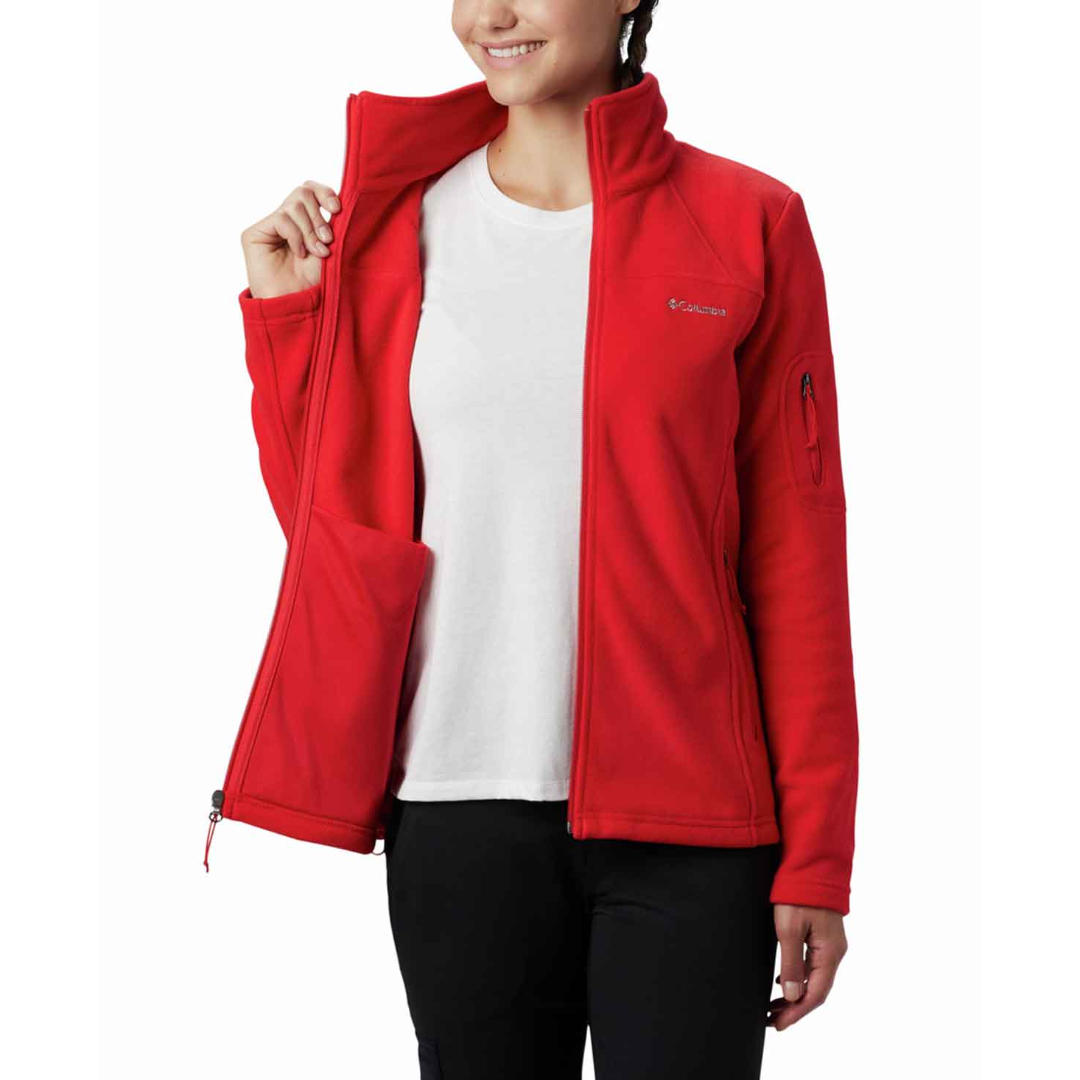 Columbia Women Red Fast Trek II Jacket