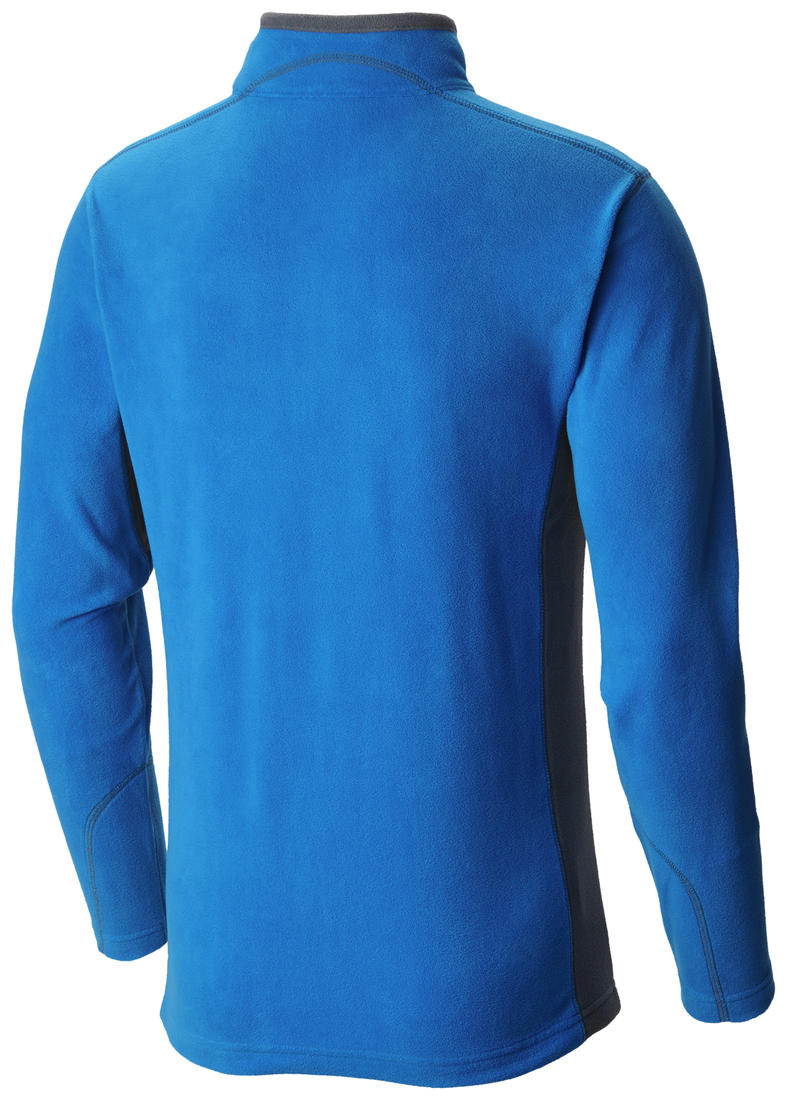 Columbia Men Blue Sun Protection Klamath Range II Half Zip Fleece