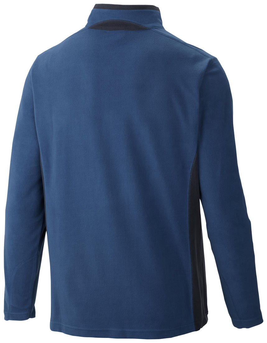 Columbia Men Blue Sun Protection Klamath Range II Half Zip Fleece