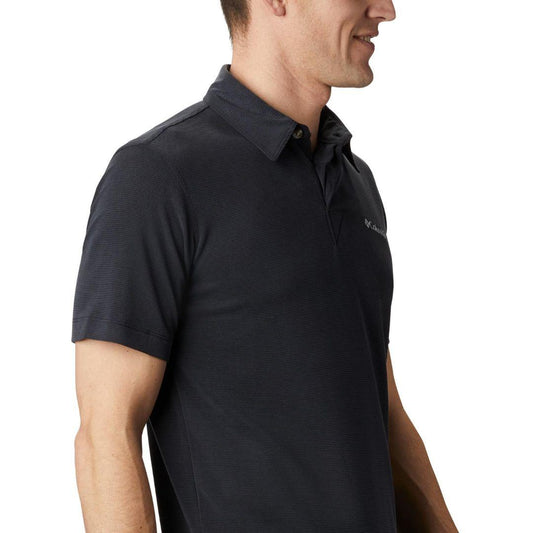 Columbia Men Black Sun Ridge Polo T-Shirt