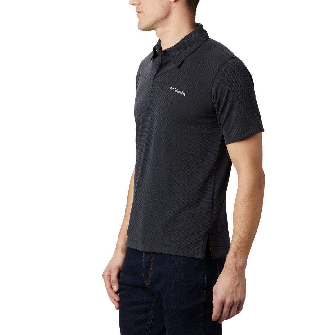 Columbia Men Black Sun Ridge Polo T-Shirt