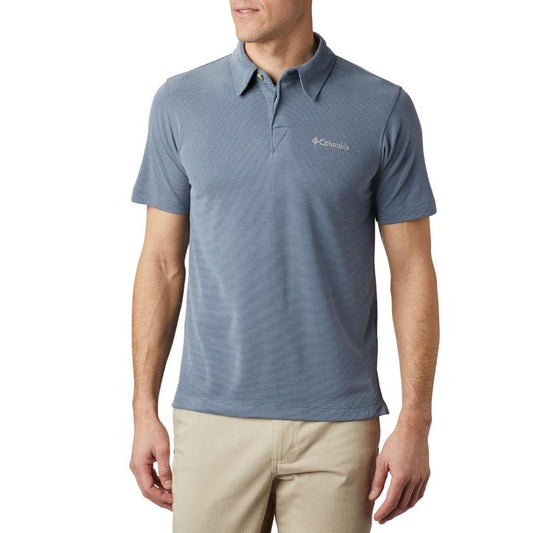 Columbia Men Blue Sun Ridge Polo T-Shirt