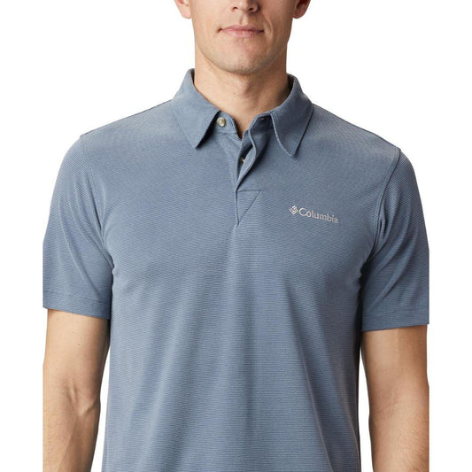 Columbia Men Blue Sun Ridge Polo T-Shirt