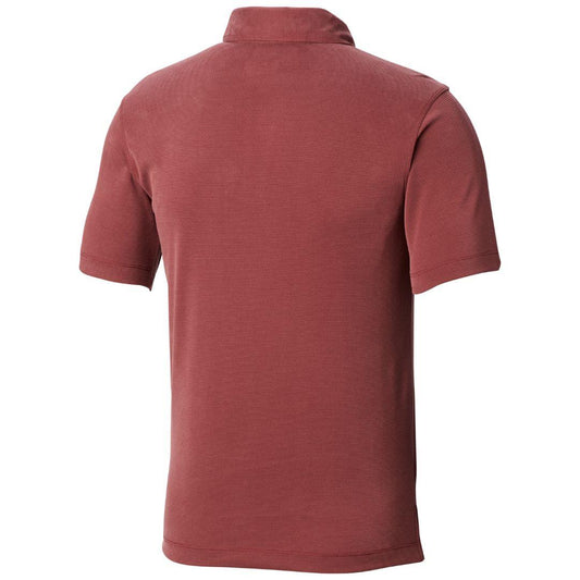 Columbia Men Maroon Sun Ridge Polo T-Shirt