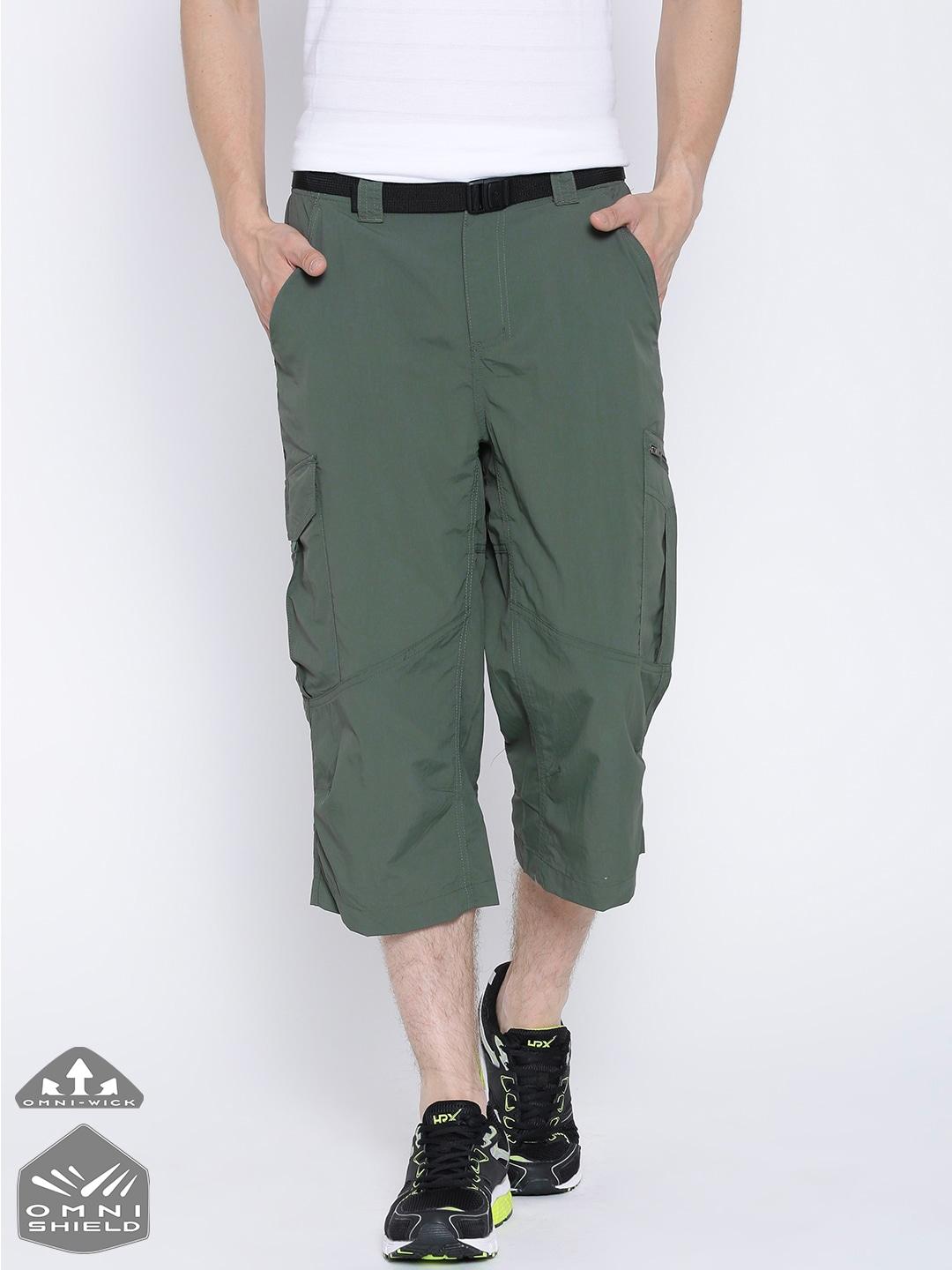 Columbia Men Green Silver Ridge Capri (Sun Protection)