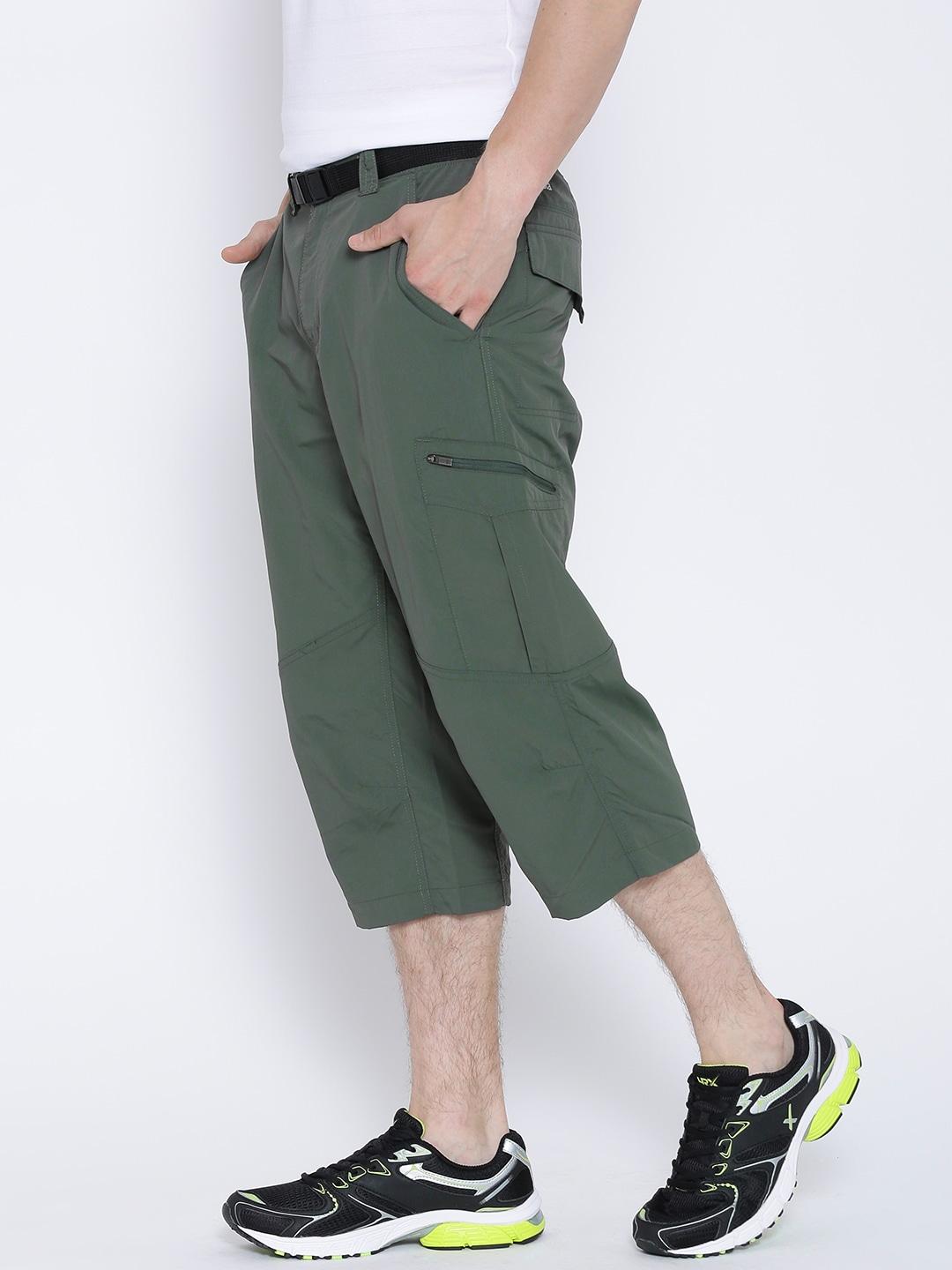Columbia Men Green Silver Ridge Capri (Sun Protection)