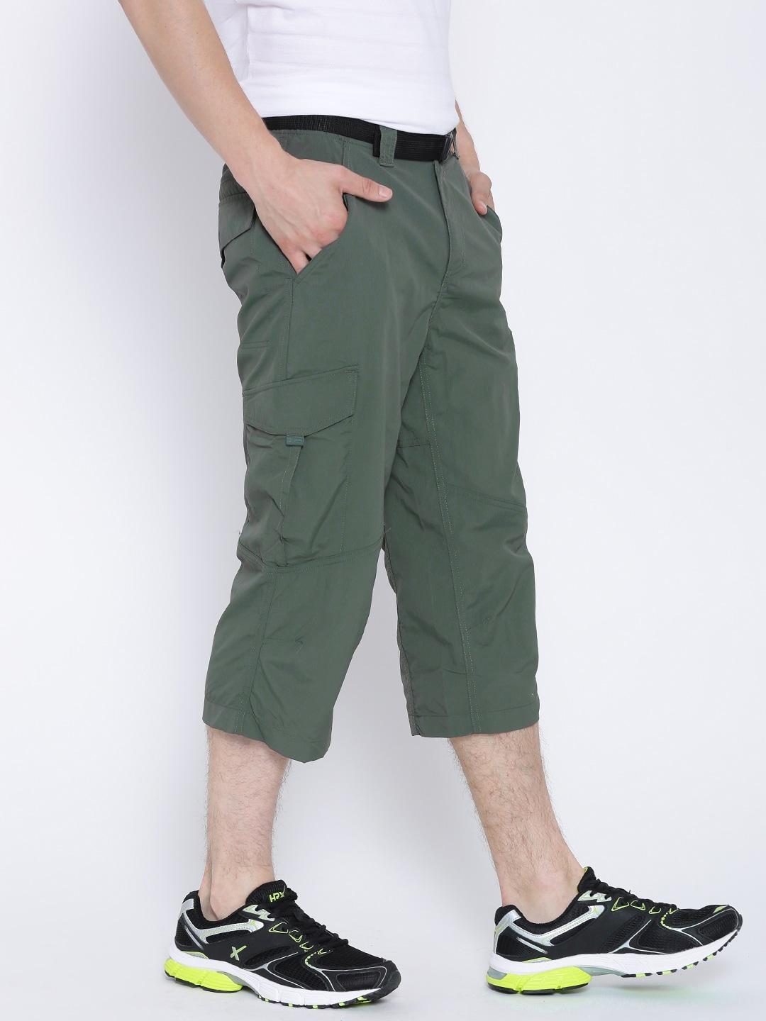 Columbia Men Green Silver Ridge Capri (Sun Protection)