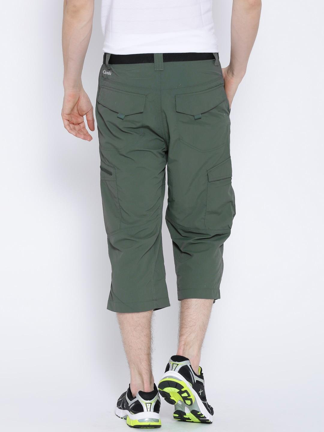 Columbia Men Green Silver Ridge Capri (Sun Protection)