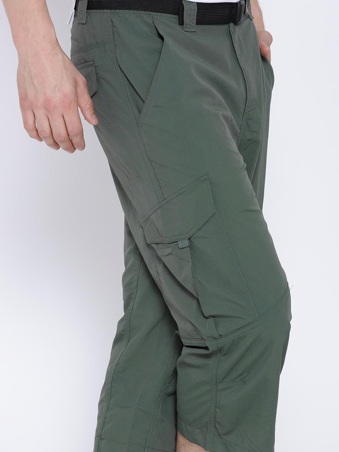 Columbia Men Green Silver Ridge Capri (Sun Protection)