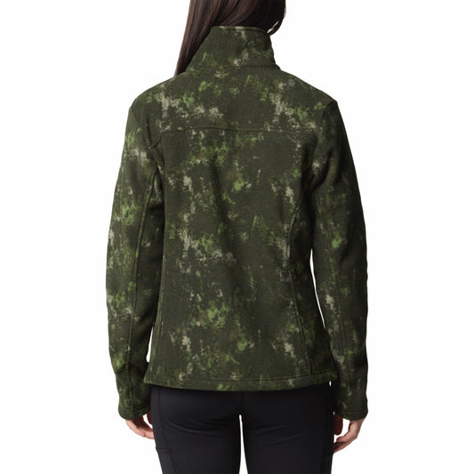 Columbia Women Green Fast Trek Printed Jkt