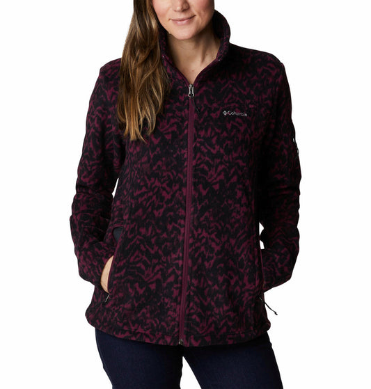 Columbia Women Purple Fast Trek Printed Jkt