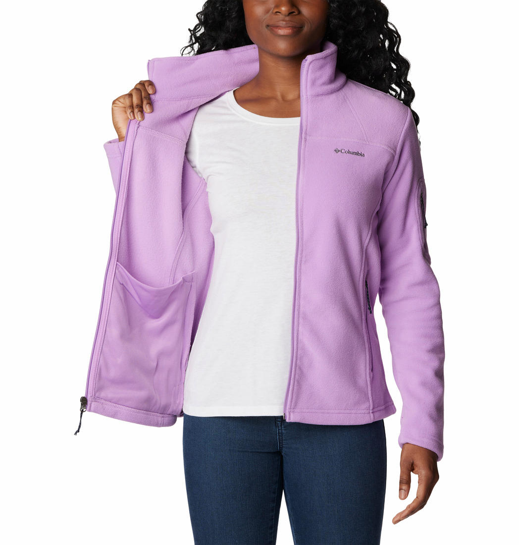 Columbia Women Purple Fast Trek II Fleece Jacket
