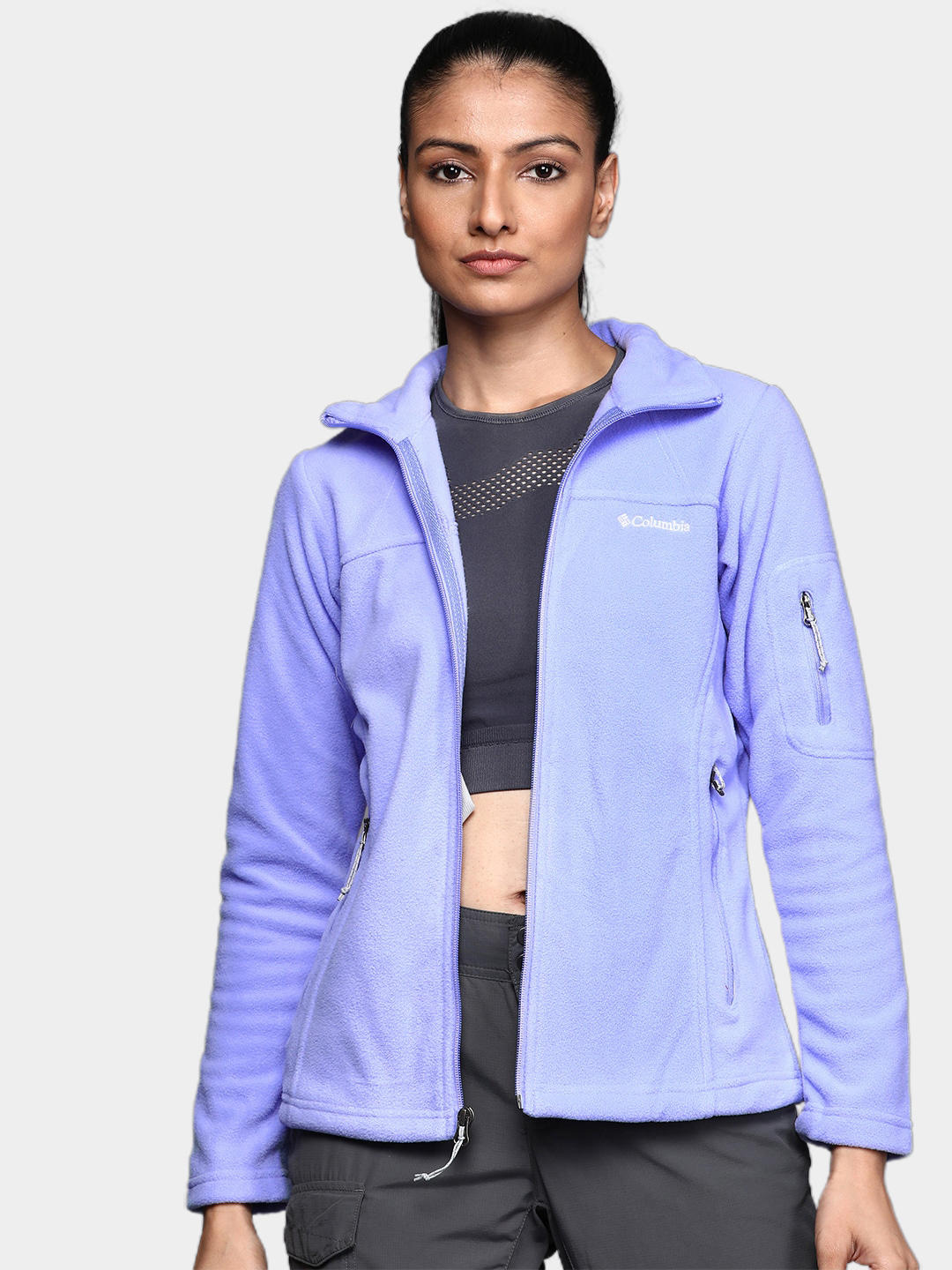 Columbia Women Purple Fast Trek II Jacket
