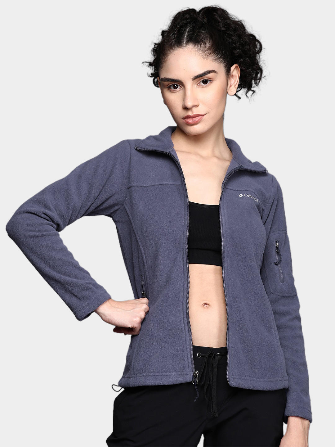 Columbia Women Navy Blue Fast Trek II Jacket