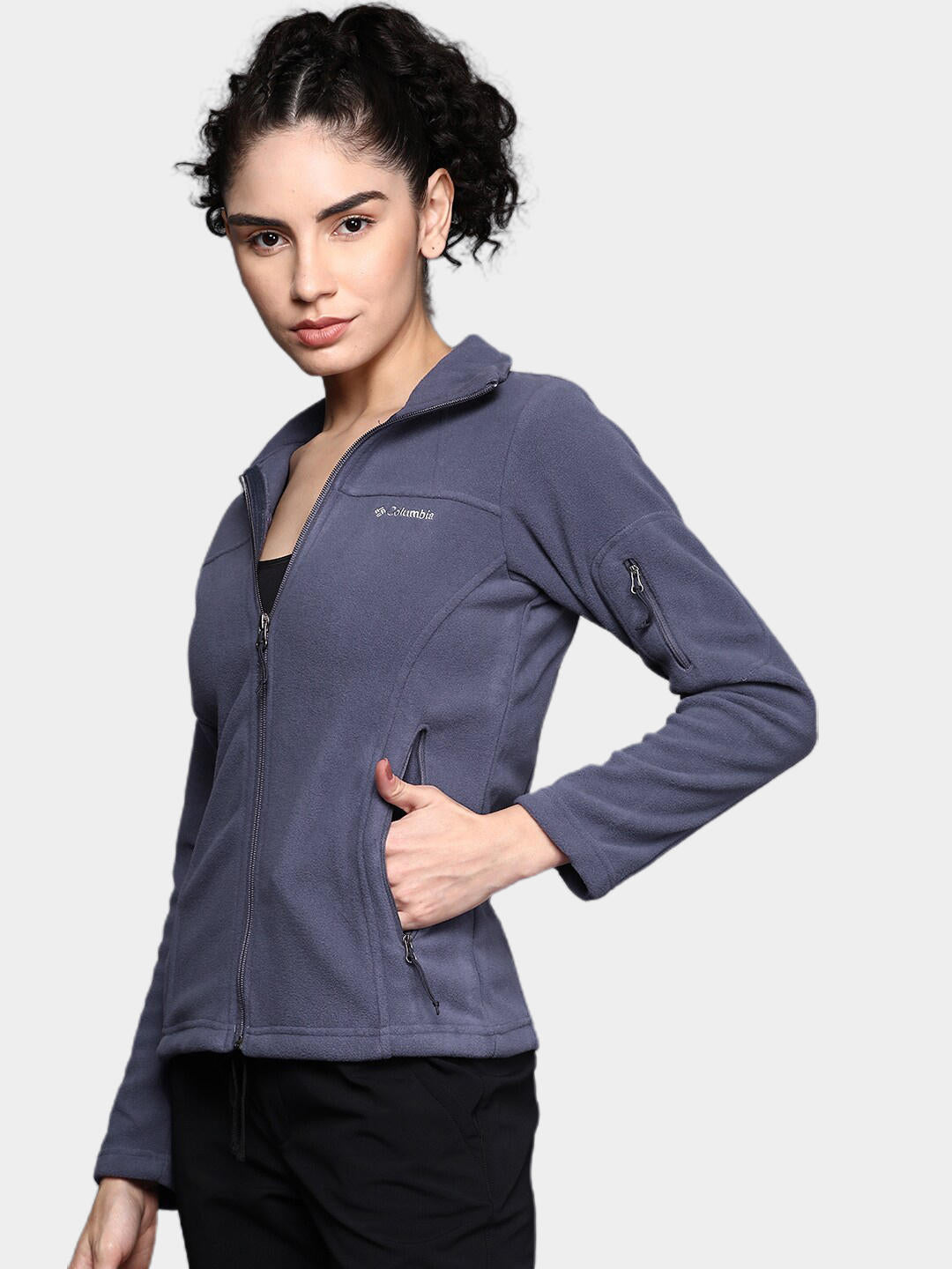 Columbia Women Navy Blue Fast Trek II Jacket
