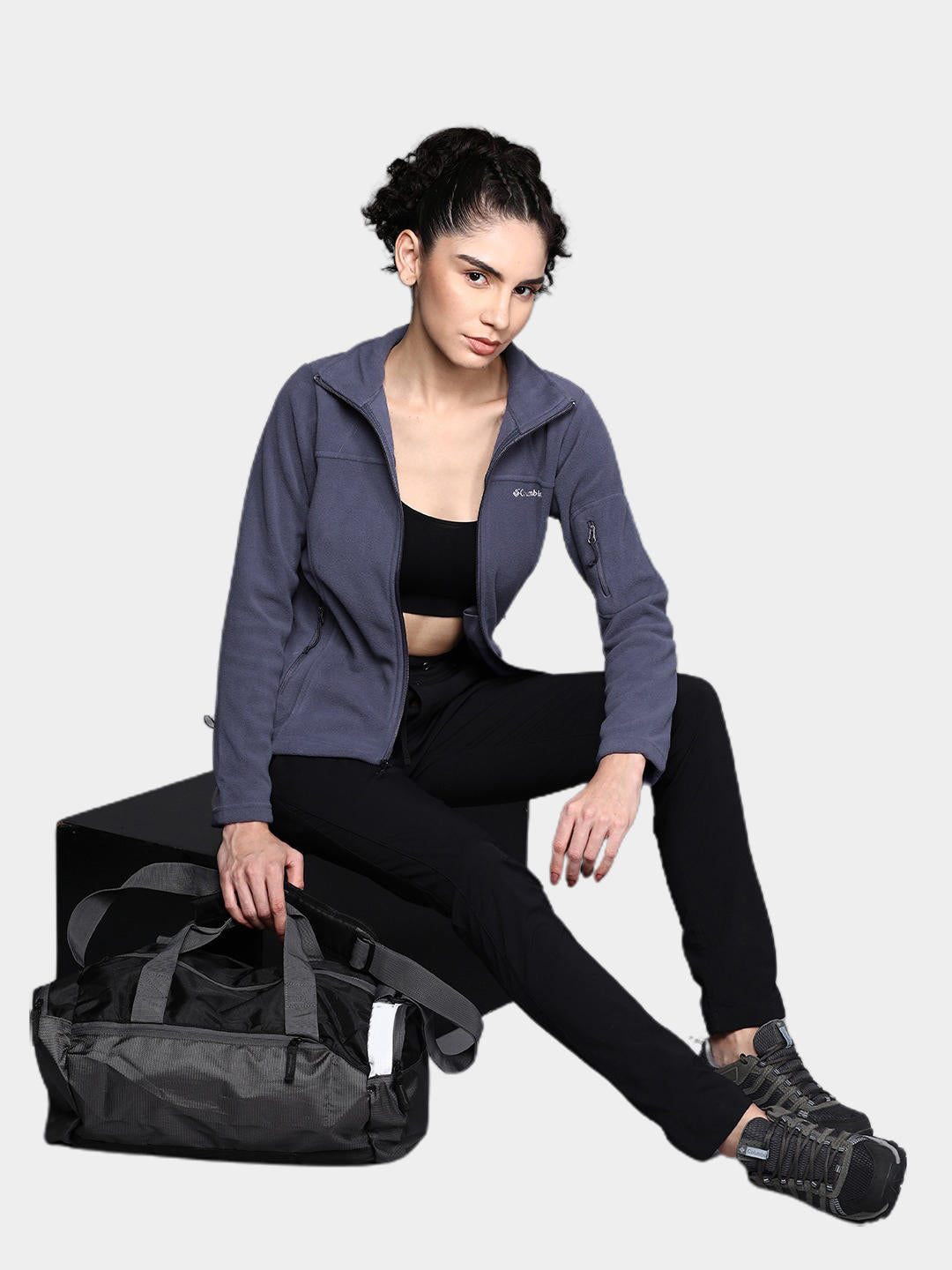 Columbia Women Navy Blue Fast Trek II Jacket