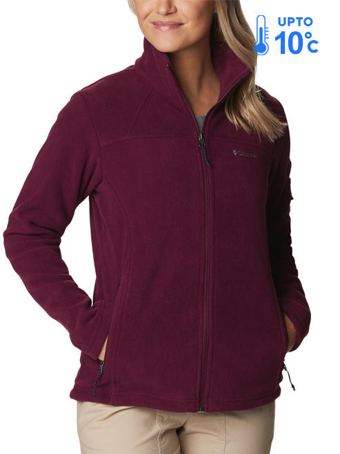 Columbia Women Purple Fast Trek II Fleece Jacket