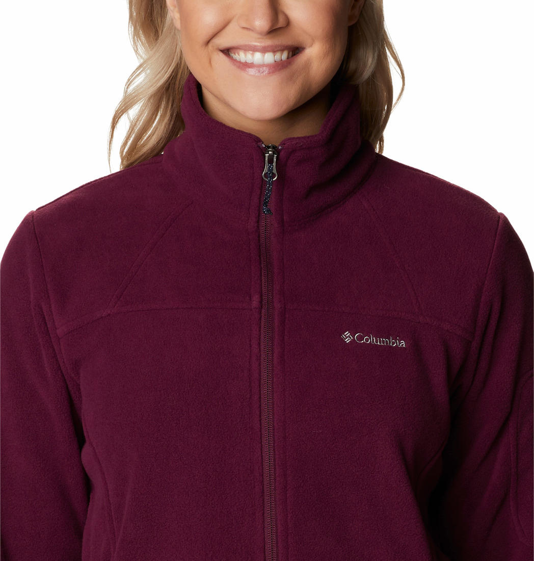 Columbia Women Maroon Fast Trek II Fleece Jacket