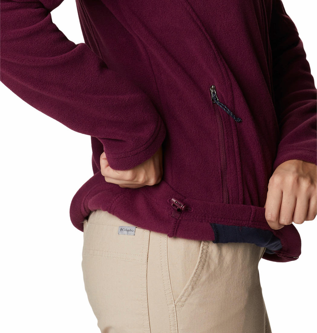 Columbia Women Maroon Fast Trek II Fleece Jacket