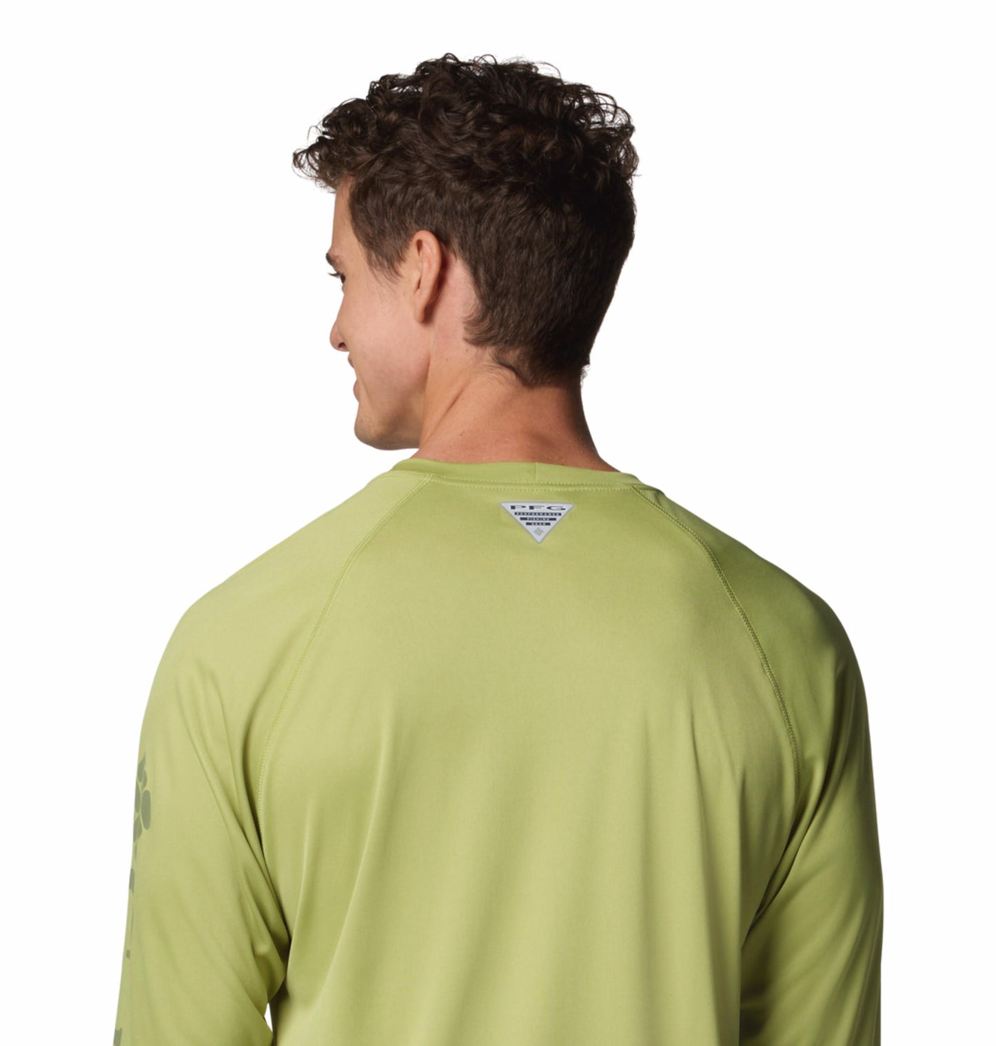 Columbia Mens Green Omni-Shade Broad Spectrum Terminal Tackle Long Sleeve Shirt