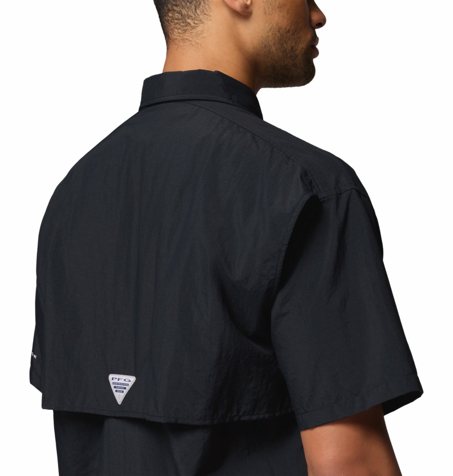 Columbia Men's Black Omni-Shade Bahama II UPF 50 Fishing Shirt