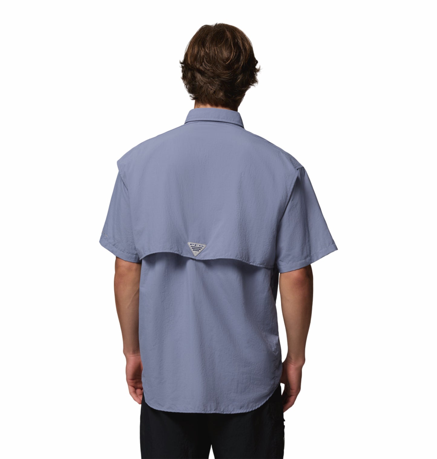 Columbia Men Blue Omni-Shade Bahama II Short Sleeve Shirt