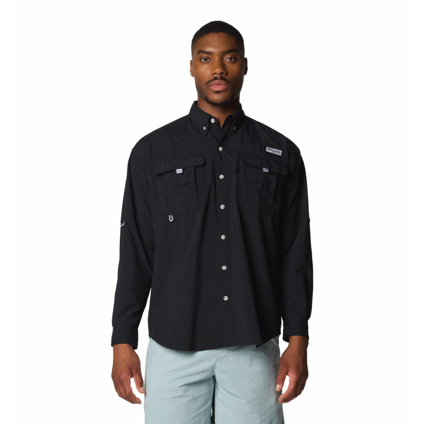 Columbia Mens Black Bahama II Long Sleeve Shirt