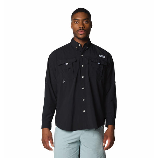 Columbia Mens Black Bahama II Long Sleeve Shirt
