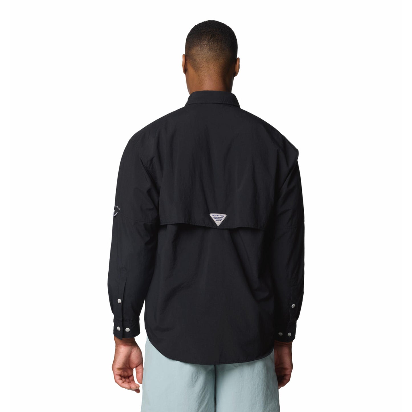 Columbia Mens Black Bahama II Long Sleeve Shirt