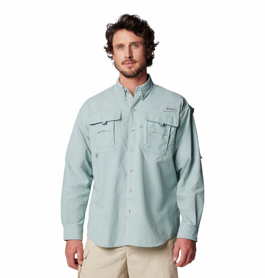 Columbia Mens Blue Bahama II Long Sleeve Shirt