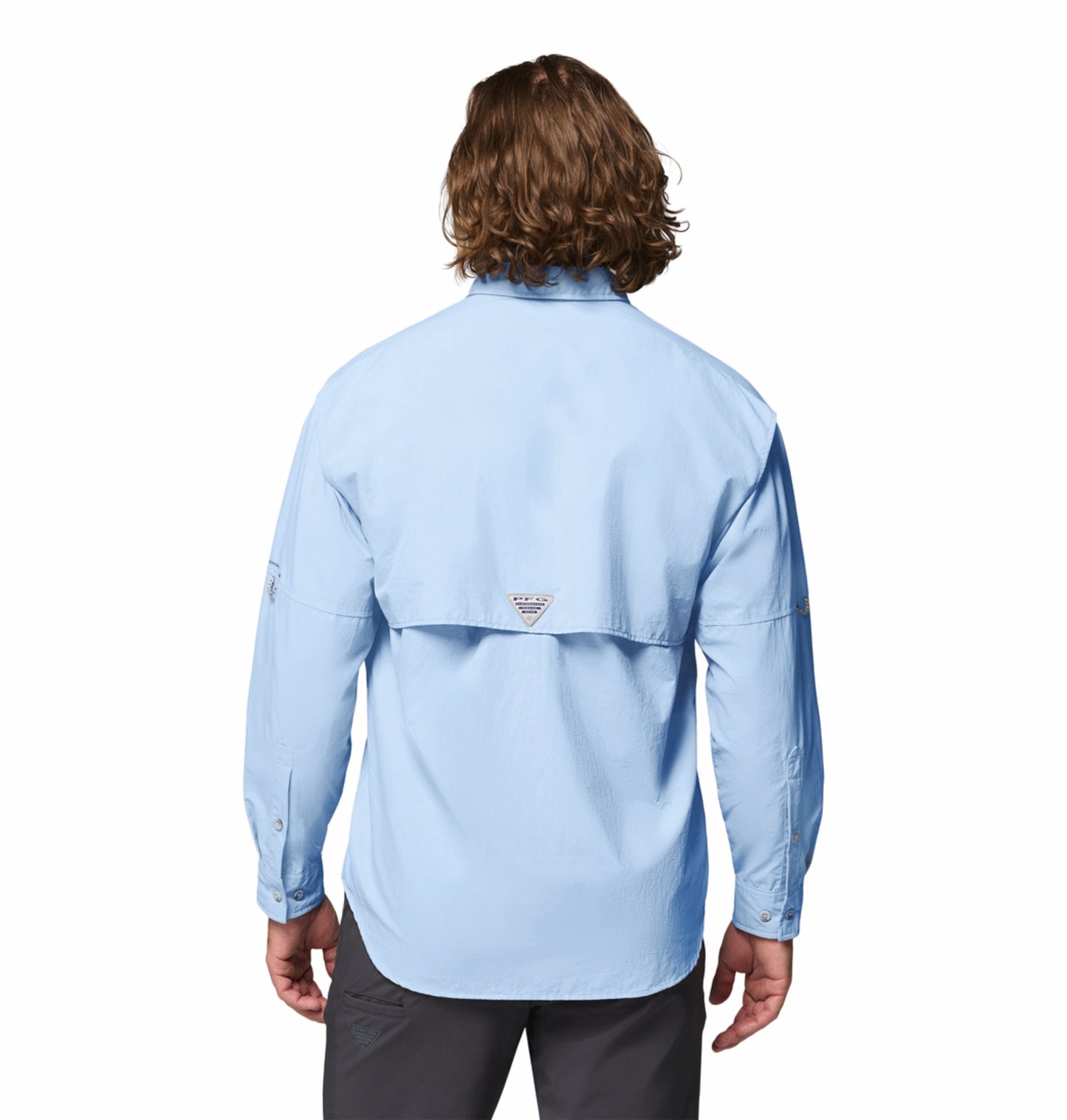 Columbia Men Blue Omni-Shade Bahama II Long Sleeve Shirt