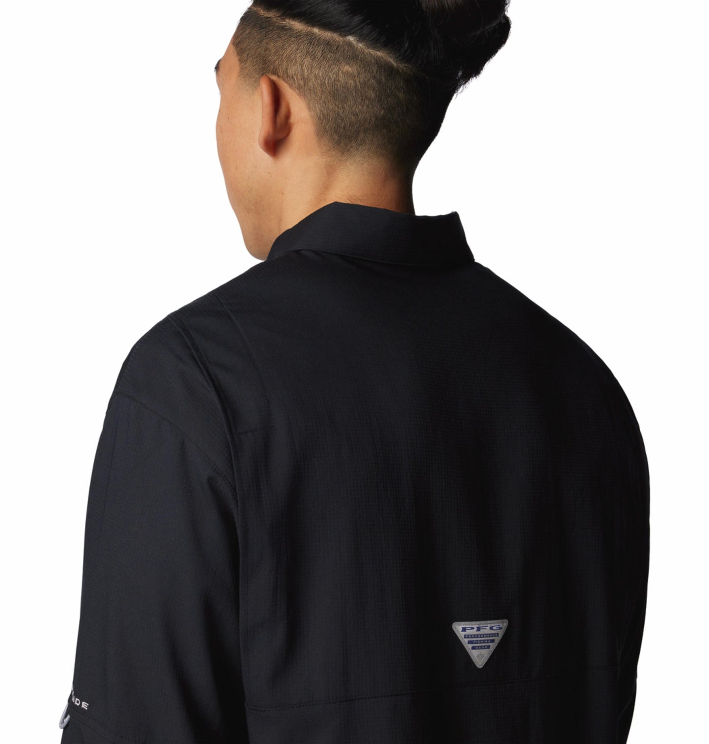 Columbia Mens Black Omni-Wick Tamiami II Long Sleeve Shirt