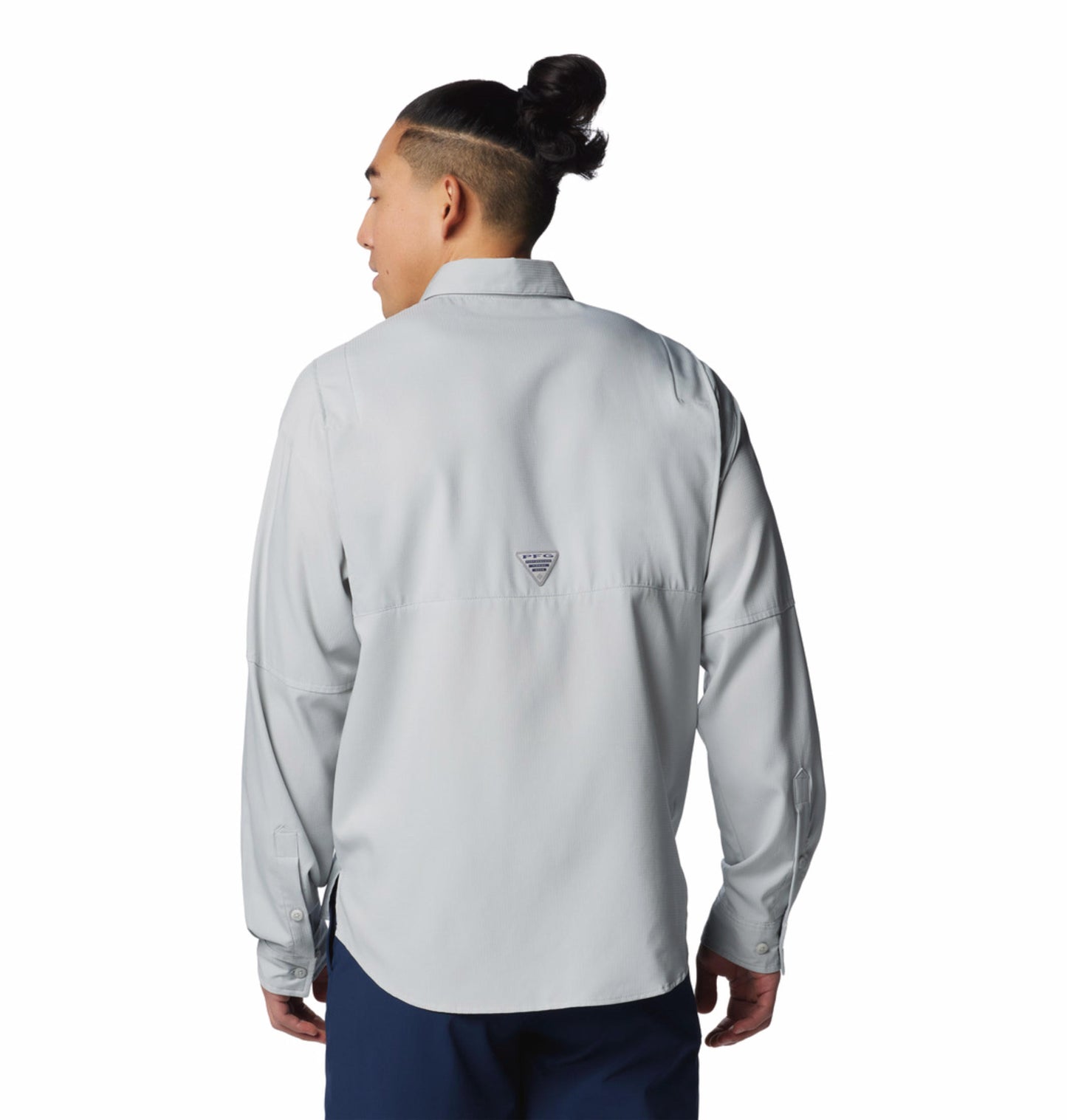 Columbia Mens Grey Omni-Wick Tamiami II Long Sleeve Shirt