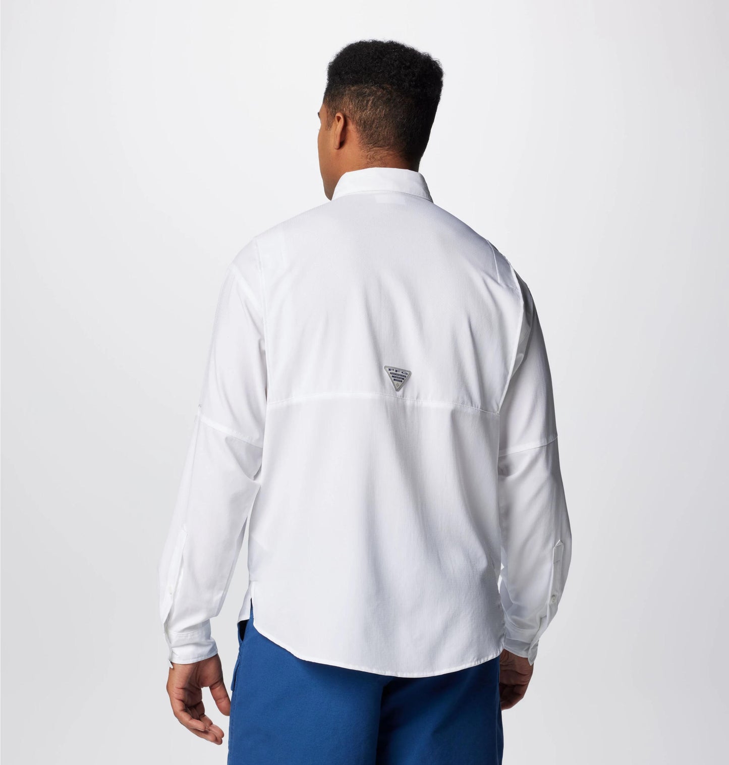Columbia Mens White Omni-Wick Tamiami II Long Sleeve Shirt