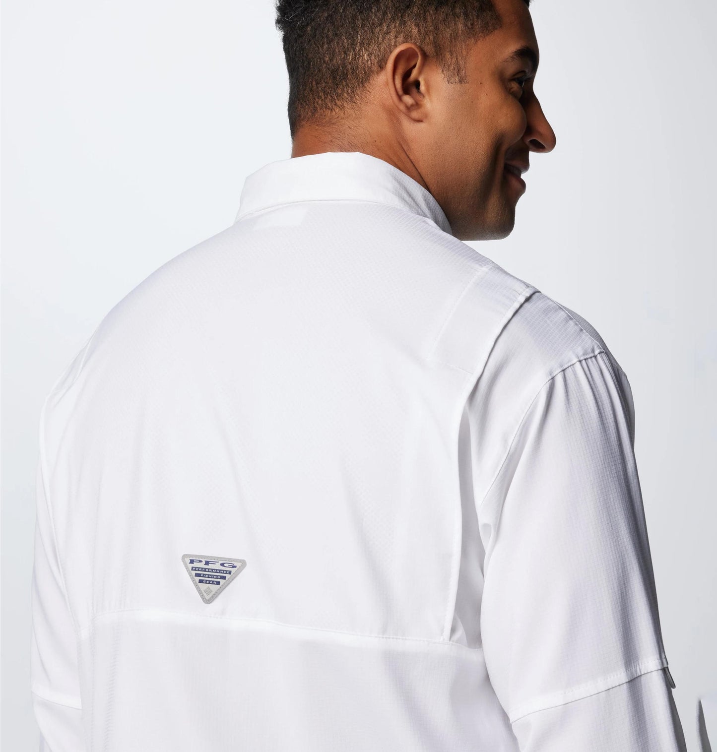 Columbia Mens White Omni-Wick Tamiami II Long Sleeve Shirt