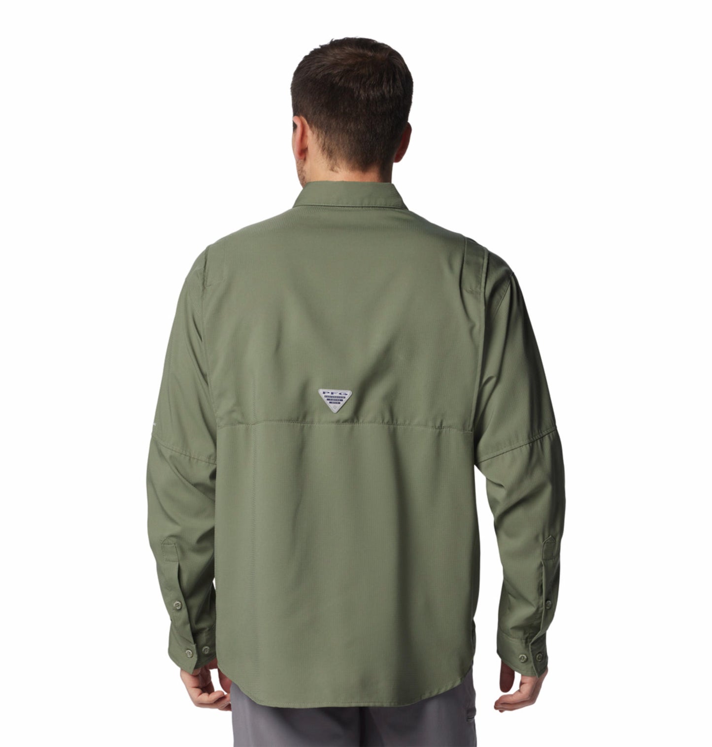 Columbia Mens Green Omni-Shade Tamiami II Long Sleeve Shirt