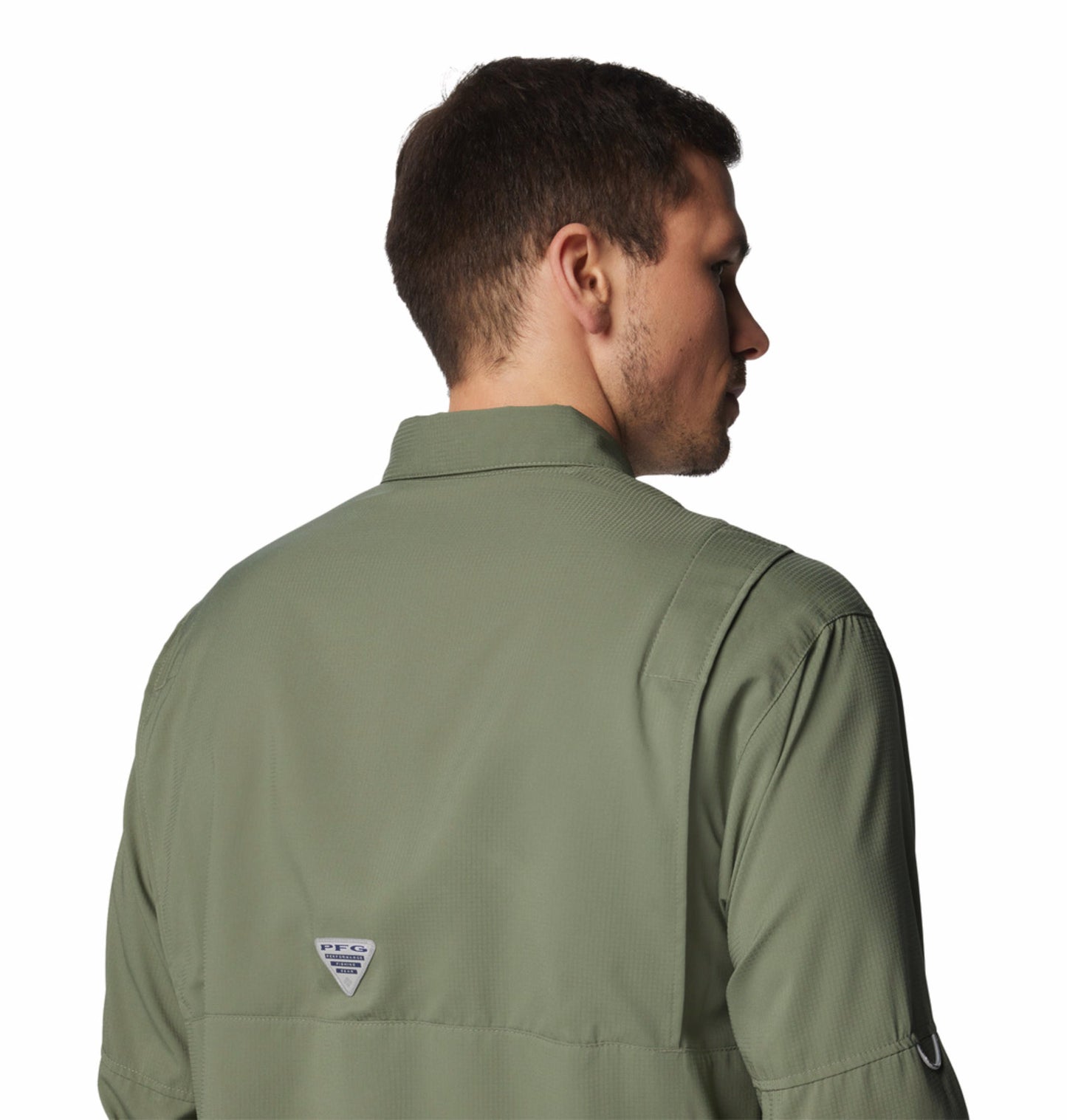 Columbia Mens Green Omni-Shade Tamiami II Long Sleeve Shirt