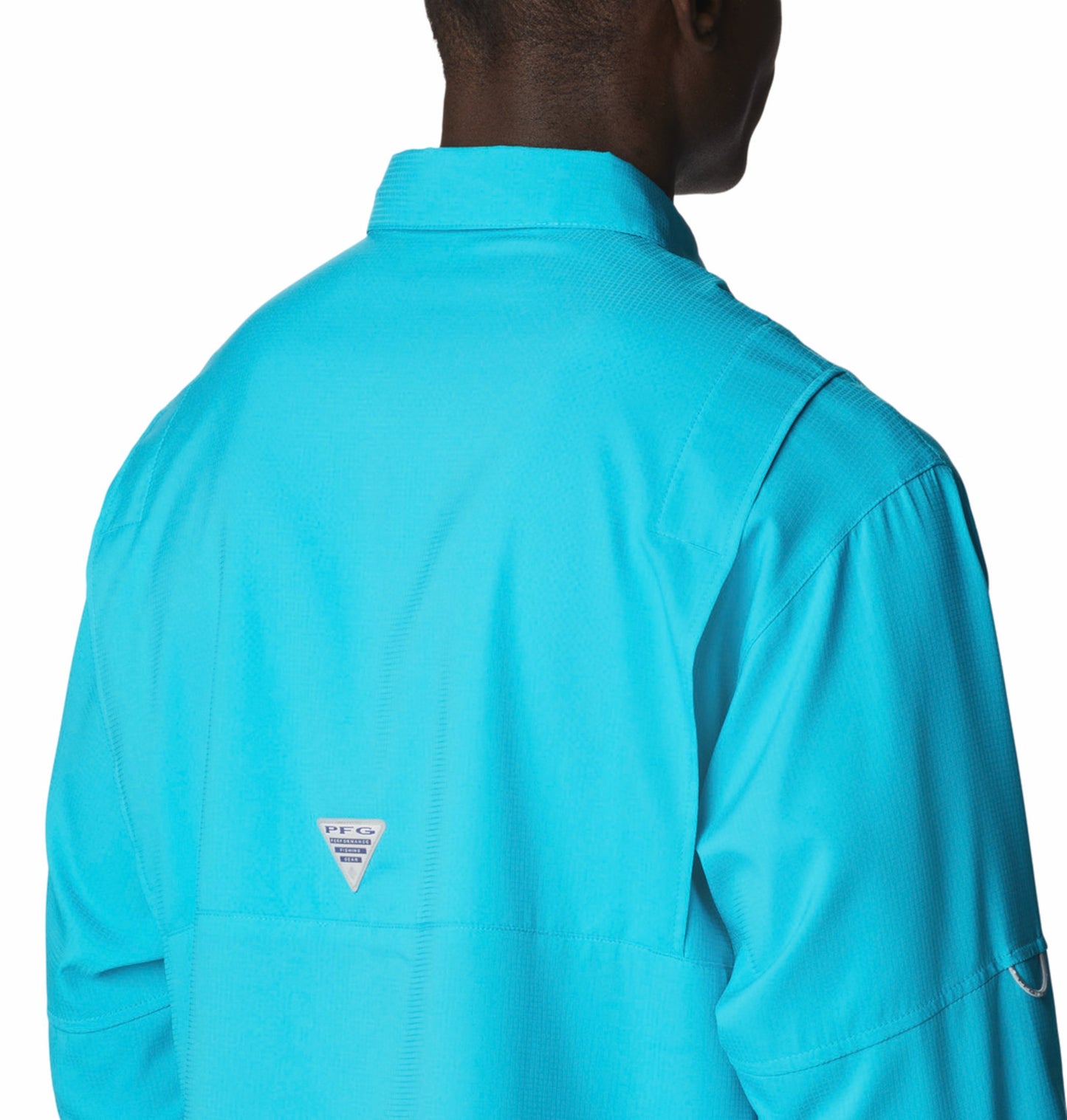 Columbia Men Blue Omni-Shade Tamiami II Long Sleeve Shirt