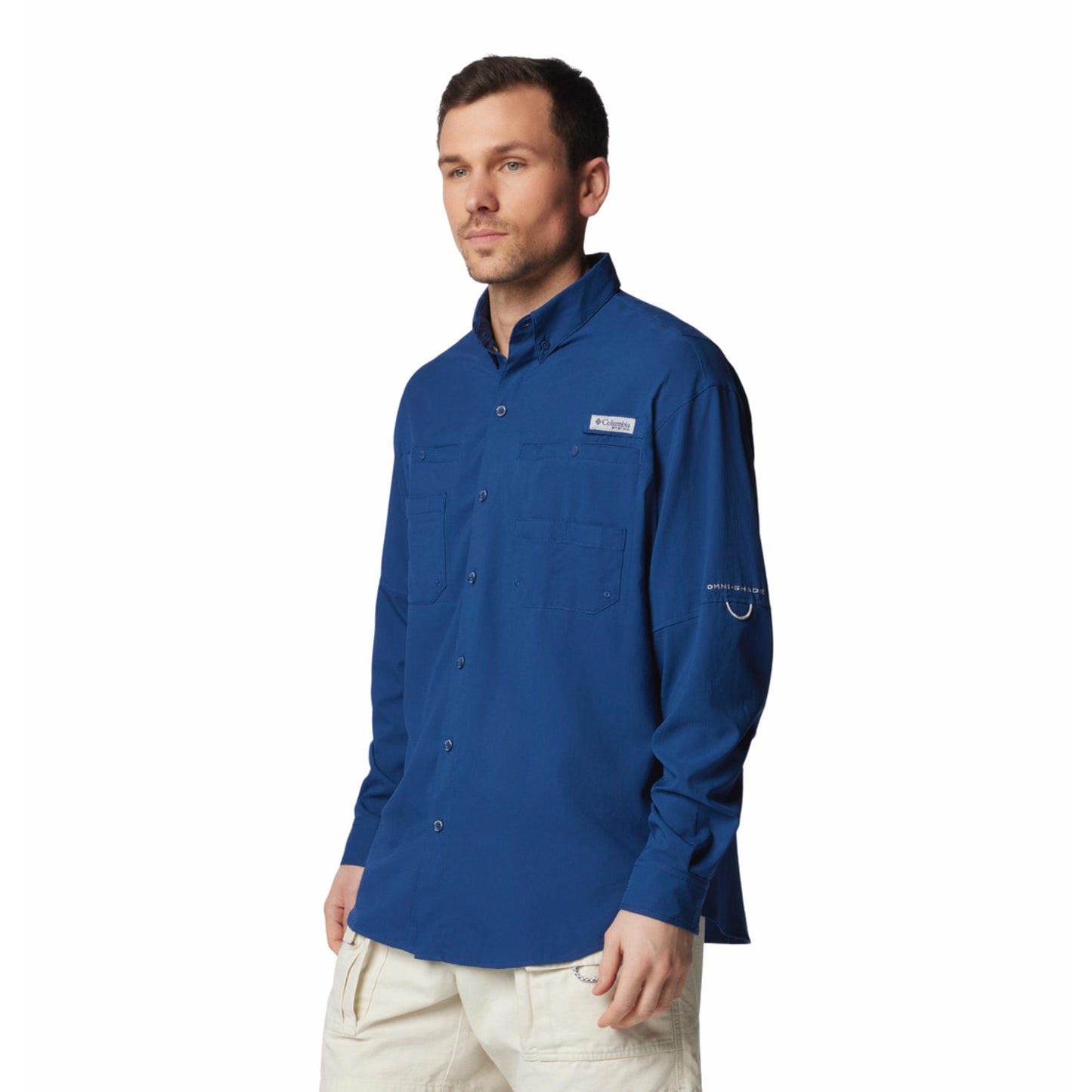 Columbia Mens Blue Tamiami II Long Sleeve Shirt